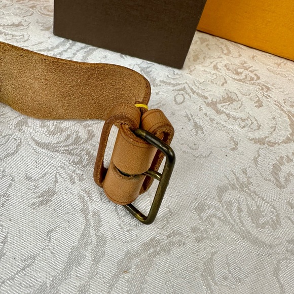 Preloved ✅LOUIS VUITTON ✅ Authentic Vachetta Leather Poignet Band - Picture 10 of 14